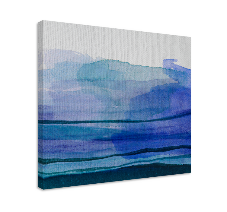 Tableau paysages couches d'eau bleue - TenStickers