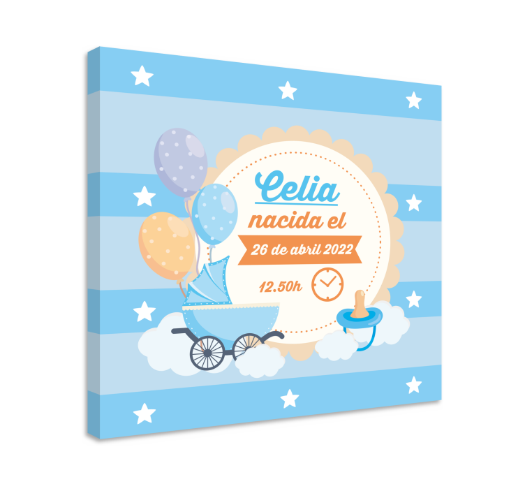 Tableau bébé annonce de naissance célébration - TenStickers