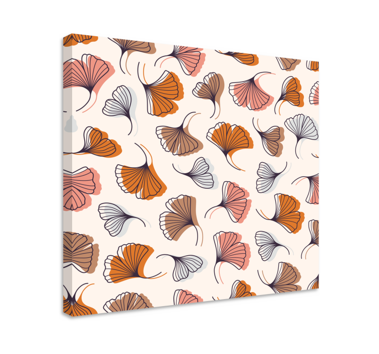 Tableau fleurs et plantes motif floral ginkgo - TenStickers
