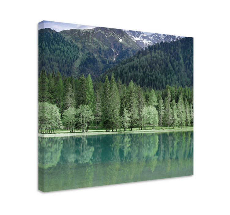 Tableau paysages réflexion paisible en montagne - TenStickers