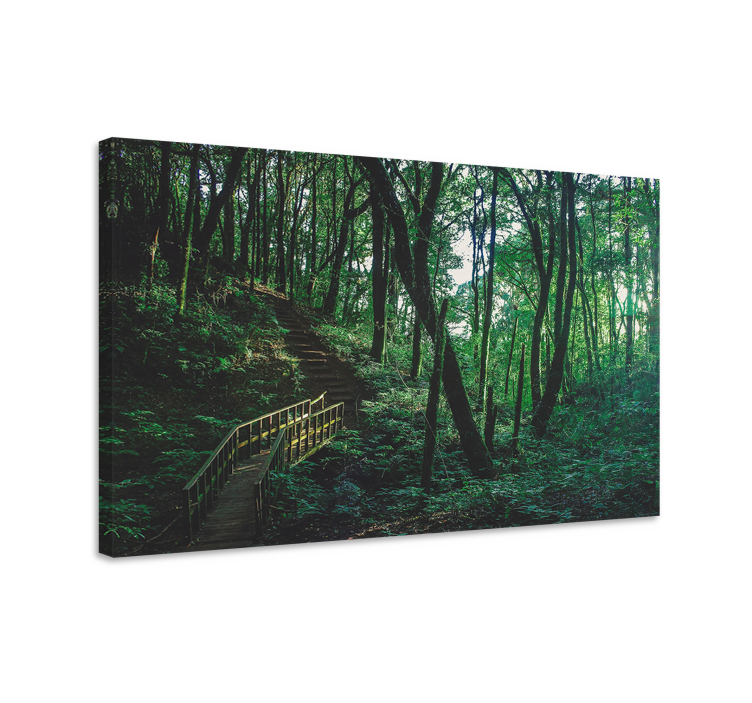 Tableau paysages sentier en forêt - TenStickers