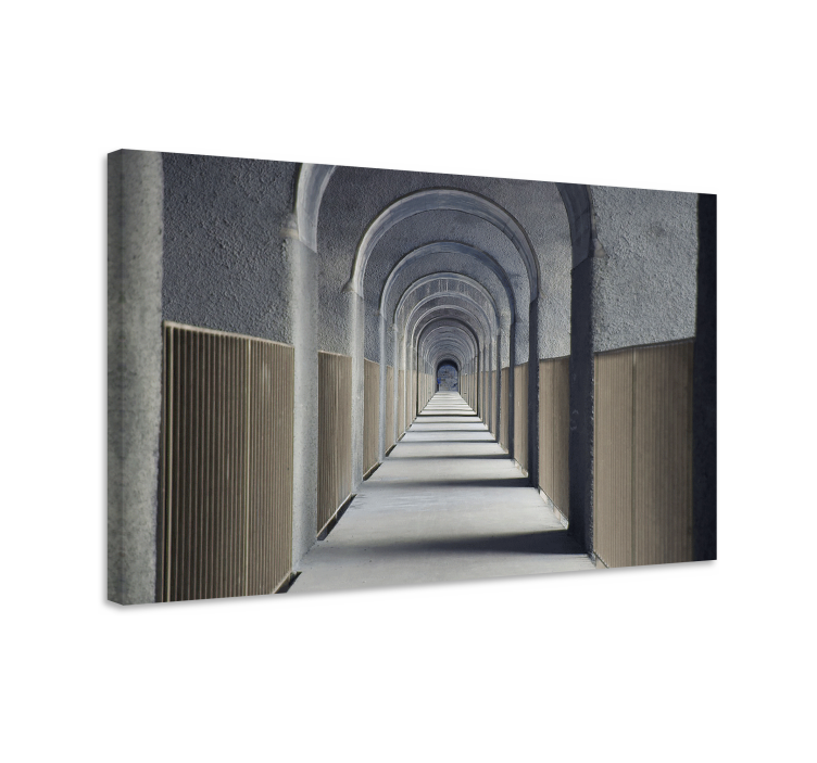 Tableau villes et pays arches architecturaux perspective - TenStickers