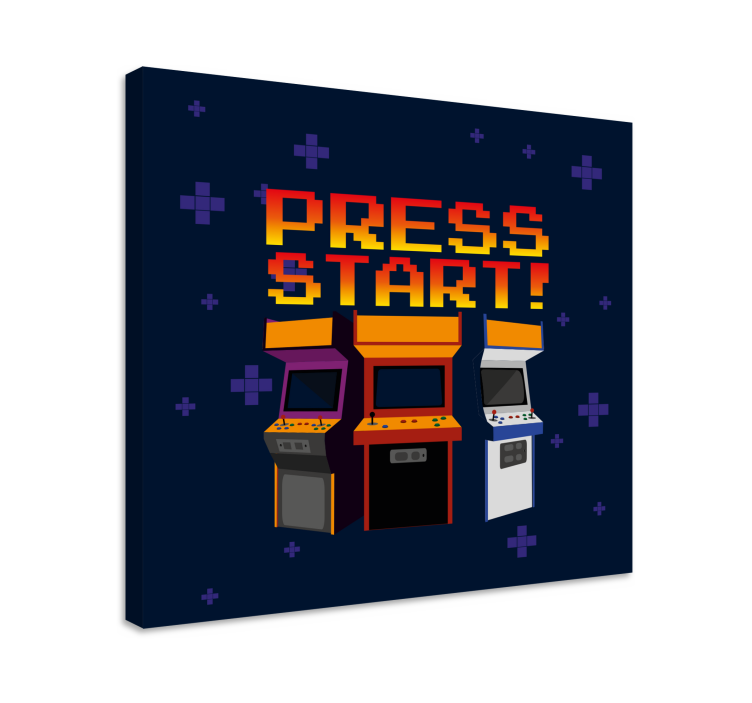Cadre jeux vidéo machines d'arcade rétro - TenStickers