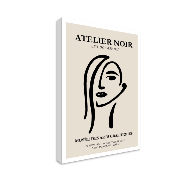 Tableau moderne Atelier noir - TenStickers