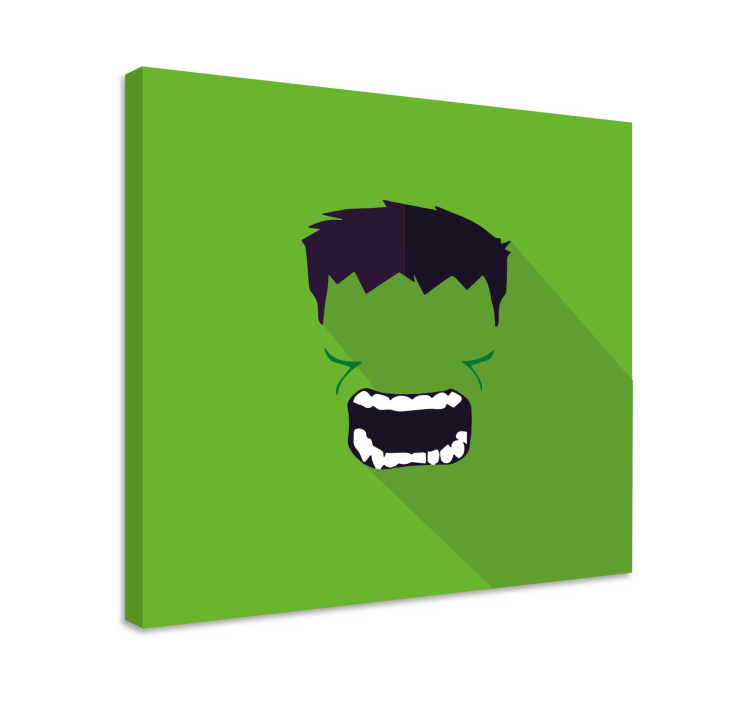 Tableau enfant Super héros vert - TenStickers