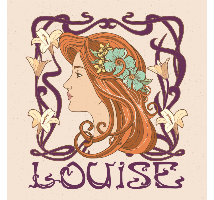 Tableau Art Nouveau personnalisable - TenStickers