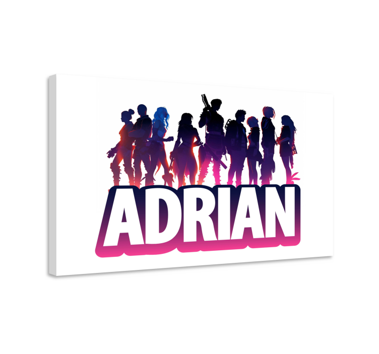 Cadre jeux vidéo silhouette personnages épiques - TenStickers