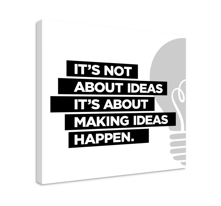 Tableau motivation "it's about making ideas" - TenStickers