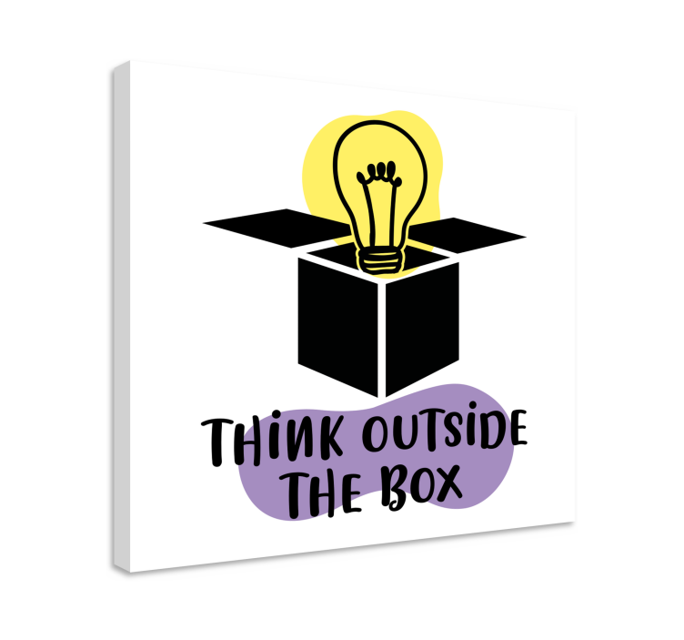 Tableau motivation "Think outside the box" - TenStickers