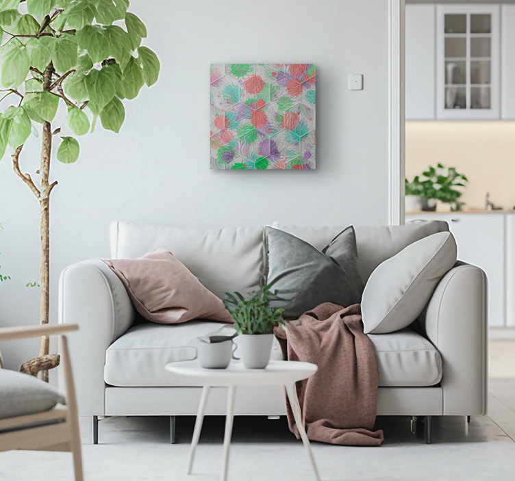 Tableau vintage pavés Gaudi colorés - TenStickers