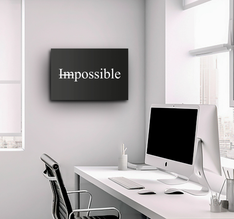 Tableau motivation Impossible Possible - TenStickers