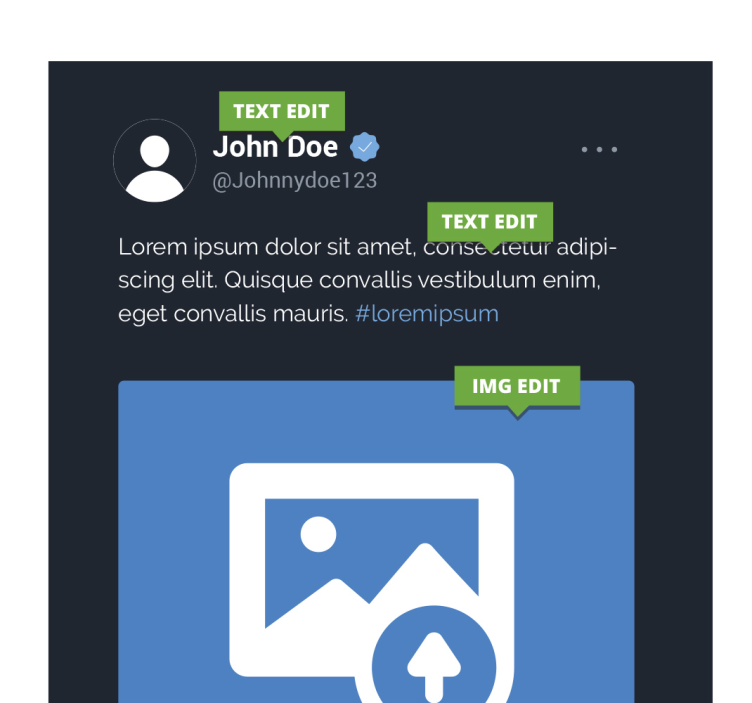 Tableau twitter x photo personnalisable - TenStickers