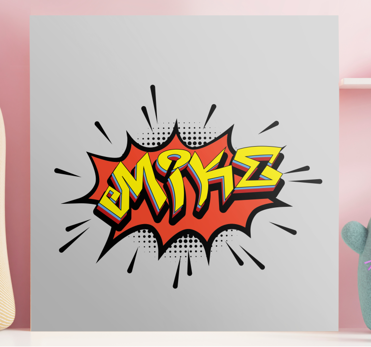 Tableau abc style de lettrage comic - TenStickers