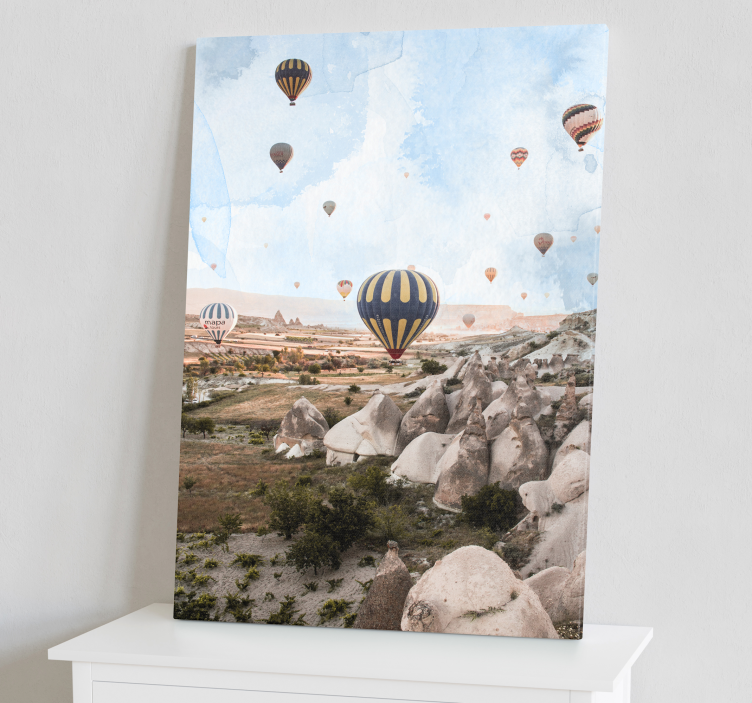 Tableau paysages aventure en montgolfière - TenStickers