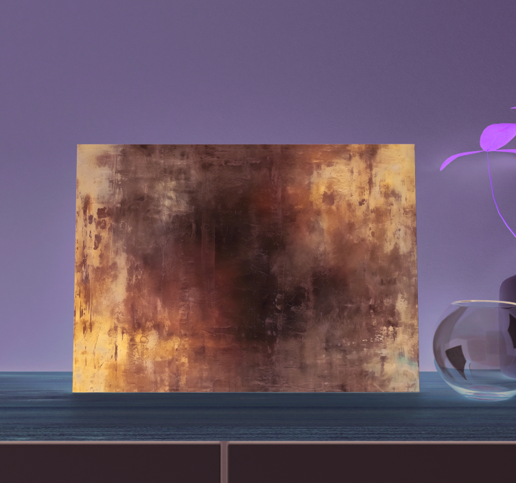 Tableau déco salon peinture abstrait - TenStickers