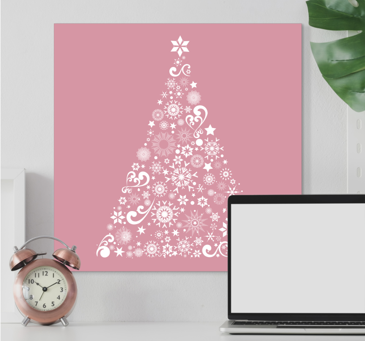 Tableau fleurs et plantes arbre floral festif - TenStickers