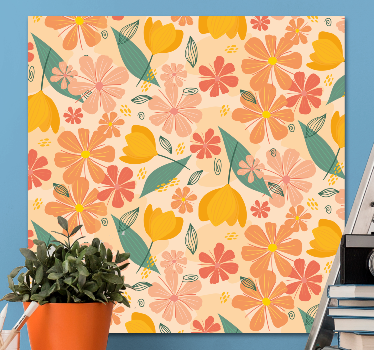 Tableau fleurs et plantes composition botanique - TenStickers