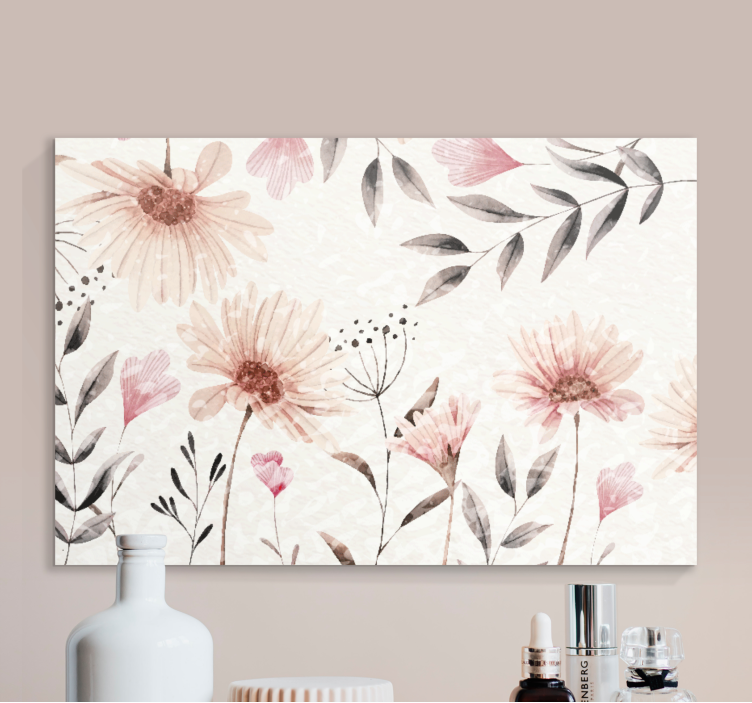Tableau fleurs et plantes composition Élégante de fleurs - TenStickers