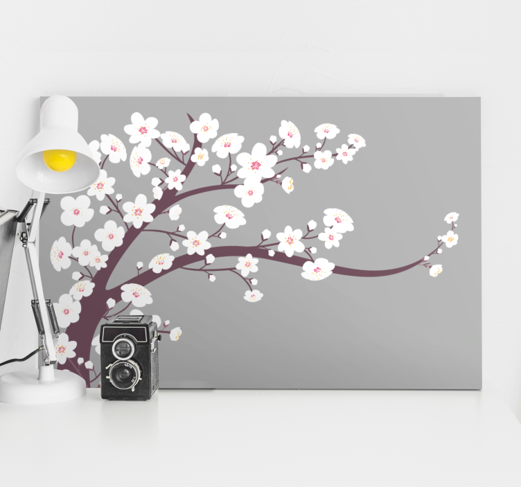Tableau fleurs et plantes tige de fleurs sakura - TenStickers