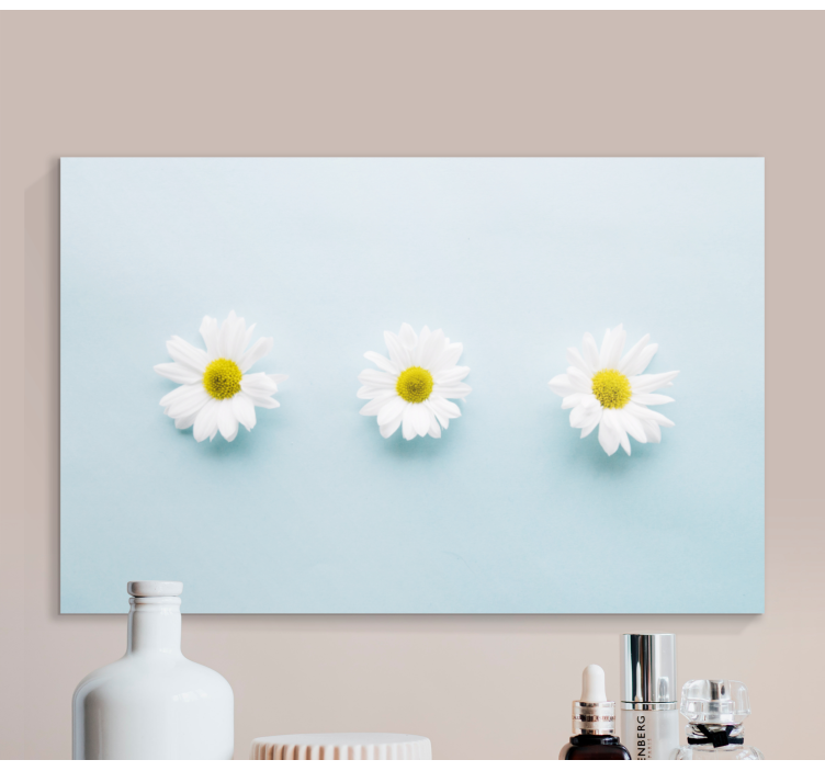 Tableau fleurs et plantes trio de marguerites - TenStickers