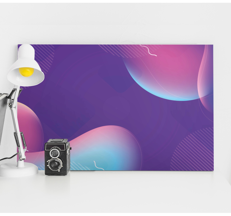 Tableau moderne formes fluides abstraites - TenStickers