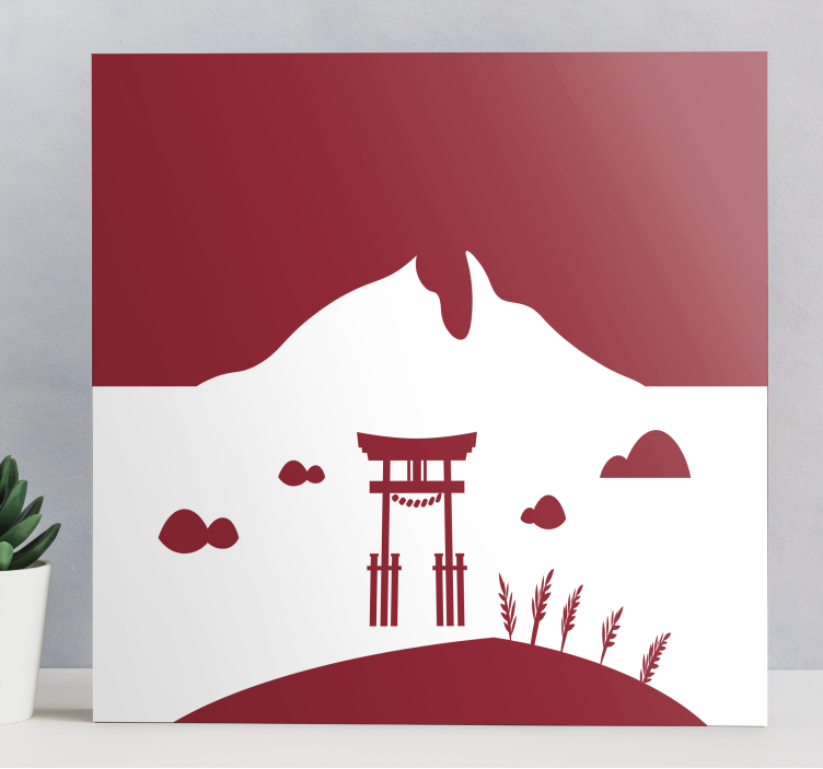 Tableau oriental porte torii japonaise - TenStickers