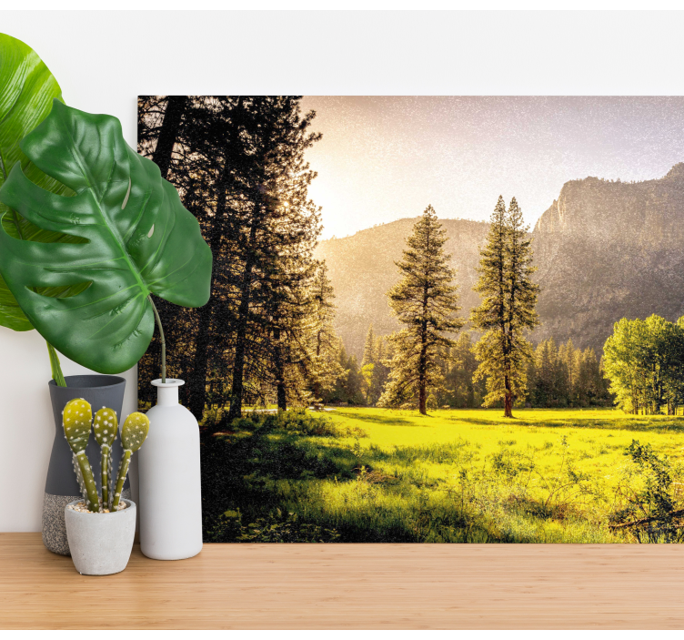 Tableau paysages paysage de montagnes majestueuses - TenStickers