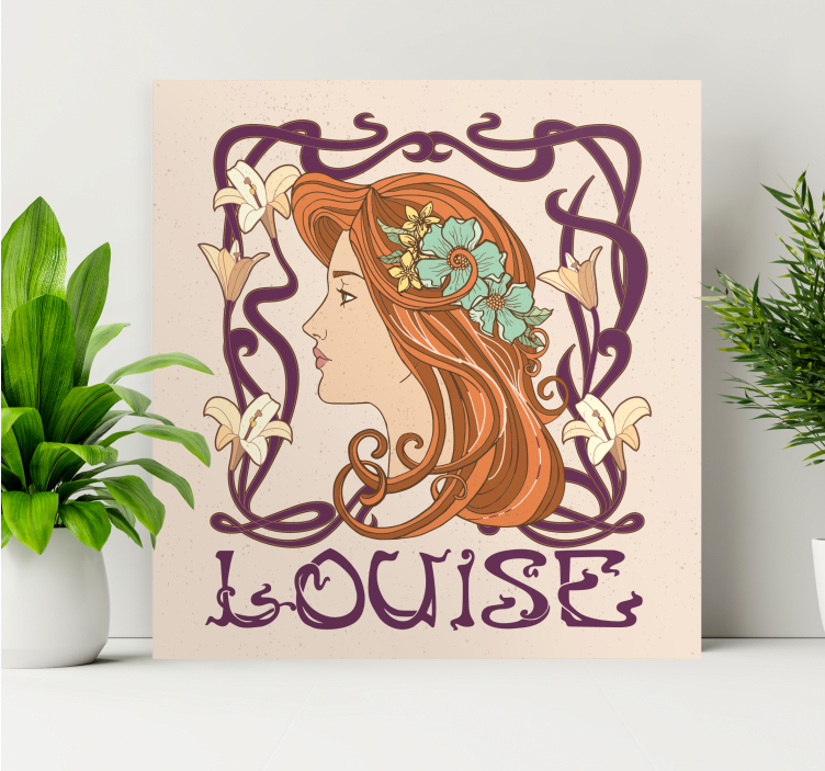 Tableau Art Nouveau personnalisable - TenStickers