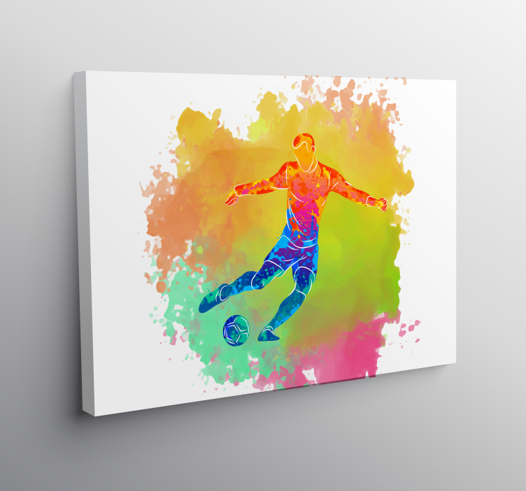 Tableau sports action de football dynamique - TenStickers