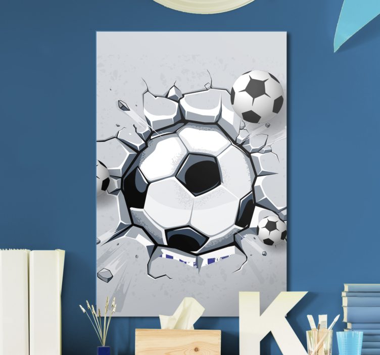 Tableau sports impact du ballon de football - TenStickers
