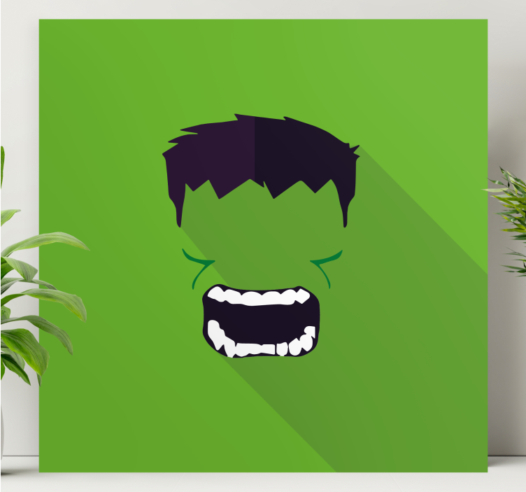 Tableau enfant Super héros vert - TenStickers