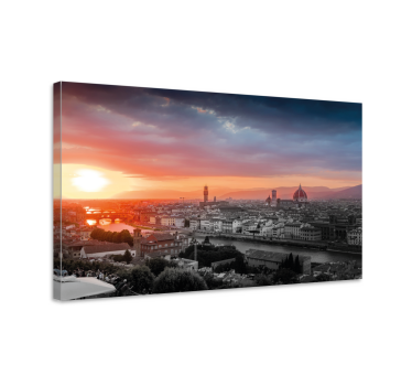 Tableau décoratif Coucher de soleil à florence - TenStickers