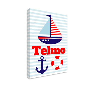 Tableau paysage mer Nombre infantil personnalisable - TenStickers