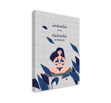 Tableau citation méditation respiration sérénité - TenStickers