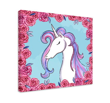 Licorne tableau Licorne tonos lila - TenStickers