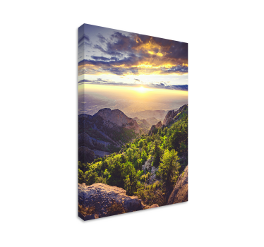 Tableau paysage Lever du soleil sur la montagne - TenStickers