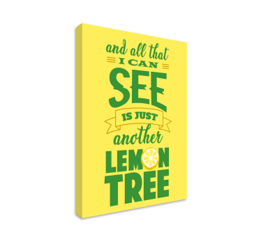 Tableau phrase Main dessiner des citrons - TenStickers