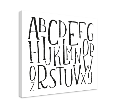 Tableau abc affichage de l'alphabet stylisé - TenStickers
