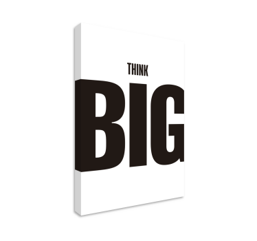 Tableau deco bureau Motivation 'penser grand' - TenStickers