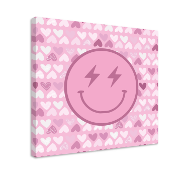 Tableau motivation icône de visage heureux - TenStickers