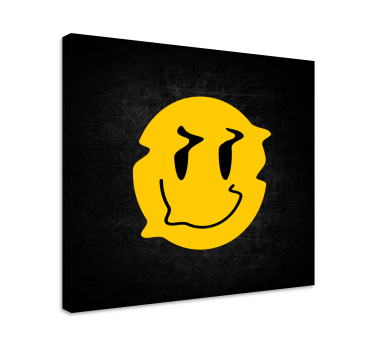Tableau texte visage souriant joyeux - TenStickers