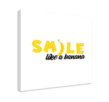 Tableau citation sourire comme une banane - TenStickers