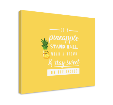 Tableau phrase Citation drôle avec ananas - TenStickers
