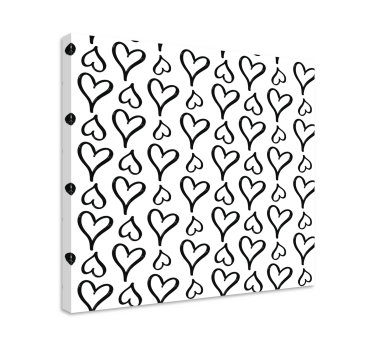Tableau citation design motif cœurs - TenStickers