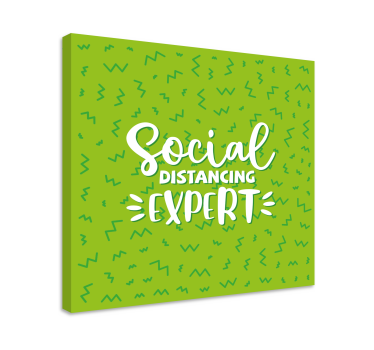 Tableau texte proclamation de distanciation - TenStickers