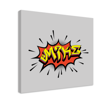 Tableau abc style de lettrage comic - TenStickers