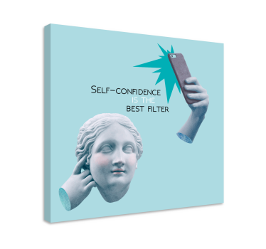 Tableau citation confiance en soi - TenStickers