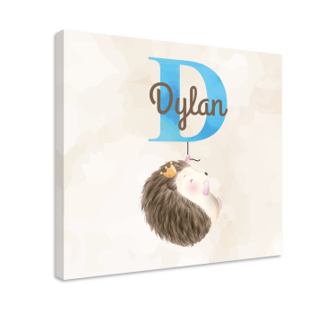 Tableau bébé illustration de hérisson mignon - TenStickers