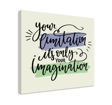 Tableau citation les limitations inspirent la créativité - TenStickers