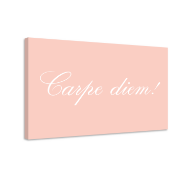 Tableau citation saisir le jour motivation - TenStickers